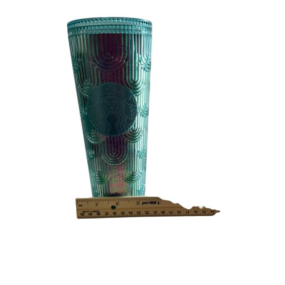 Starbucks 2025 Rainbow Tumbler Cold Coffee Green Siren New Collectible Festival - Picture 7 of 7